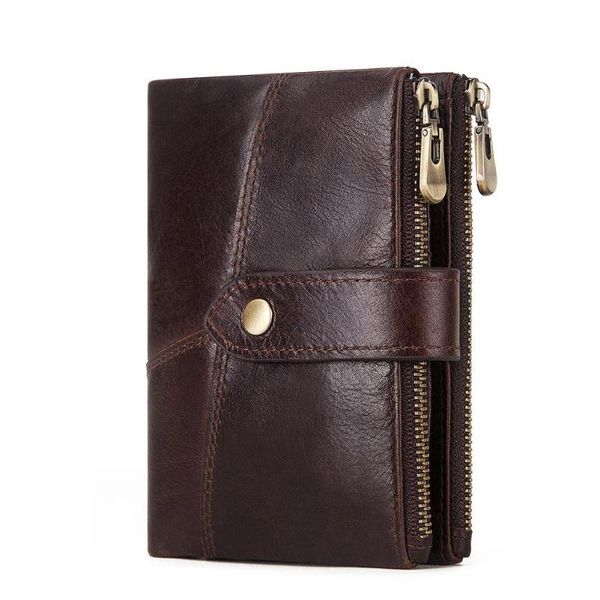 wallets men's short wallet genuine leather purse fashion layer cowhide double zipper buckle, Red;black
wallets men's short wallet genuine leather purse fashion layer cowhide double zipper buckle, Red;black