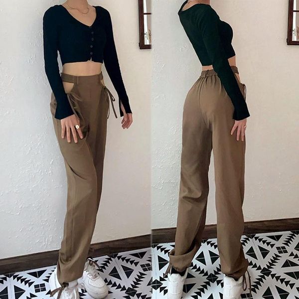 women's pants & capris street holes cut-out straight female casual high waist activity cargo harajuku loose trousers, Black;white
women's pants & capris street holes cut-out straight female casual high waist activity cargo harajuku loose trousers, Black;white