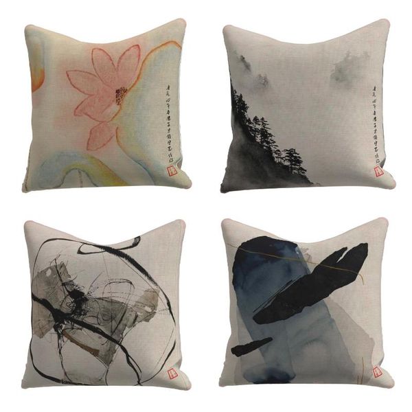 pillow case ink painting square cushion cover polyester throw pillows cushions for home decor 45x45cm
pillow case ink painting square cushion cover polyester throw pillows cushions for home decor 45x45cm