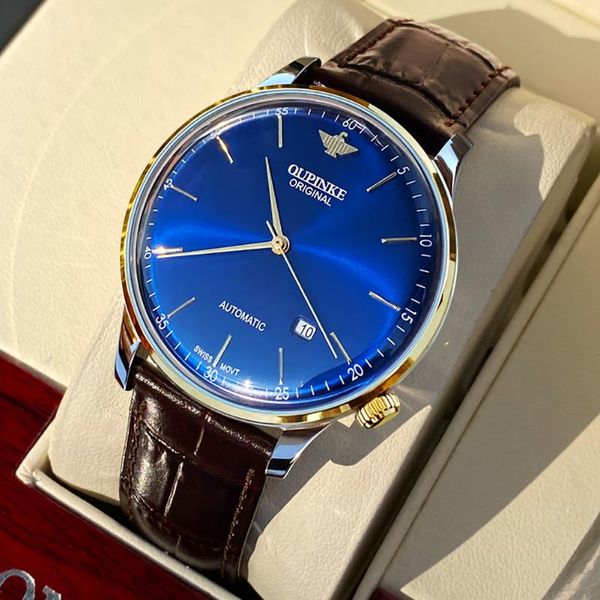 wristwatches brand oupinke men automatic mechanical watch tungsten steel strap 50m waterproof luminous thin swiss movement, Slivery;brown
wristwatches brand oupinke men automatic mechanical watch tungsten steel strap 50m waterproof luminous thin swiss movement, Slivery;brown