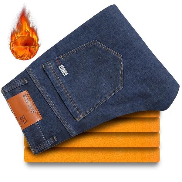 men's jeans winter straight elastic plus velvet men fashion business classic style jean denim pants trousers big size29- 44, Blue
men's jeans winter straight elastic plus velvet men fashion business classic style jean denim pants trousers big size29- 44, Blue