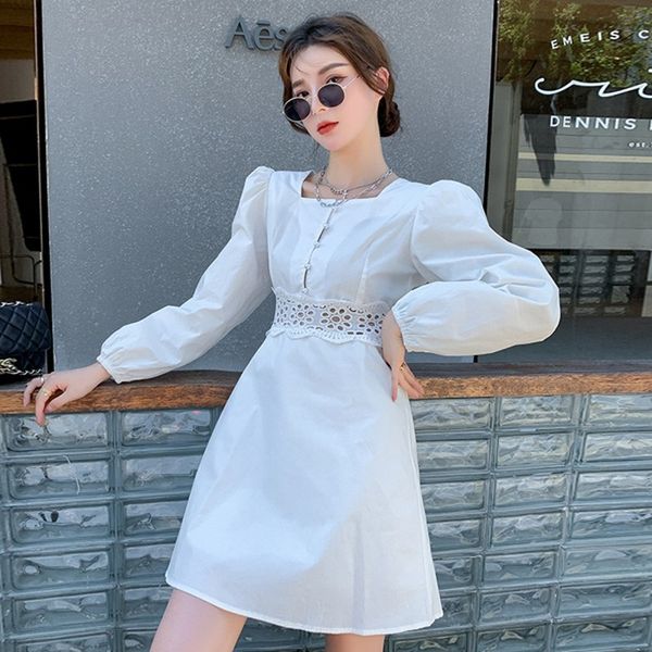 autunmn square collar single-breasted dress women puff sleeve office lady dresses vintage elegan party dress vestidos 210514, Black;gray
autunmn square collar single-breasted dress women puff sleeve office lady dresses vintage elegan party dress vestidos 210514, Black;gray