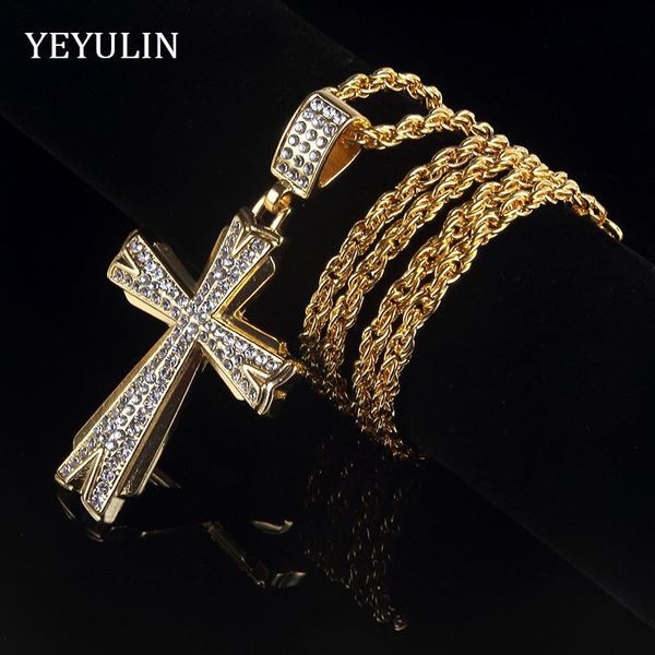 pendant necklaces arrival cross crystal gold color alloy statement necklace for women men jewelry gift, Silver
pendant necklaces arrival cross crystal gold color alloy statement necklace for women men jewelry gift, Silver