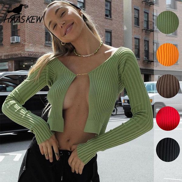 women's knits & tees haaskew 2021 v neck green long sleeve t shirts women black knitted autumn winter casual brown crop 90s vintag, White
women's knits & tees haaskew 2021 v neck green long sleeve t shirts women black knitted autumn winter casual brown crop 90s vintag, White