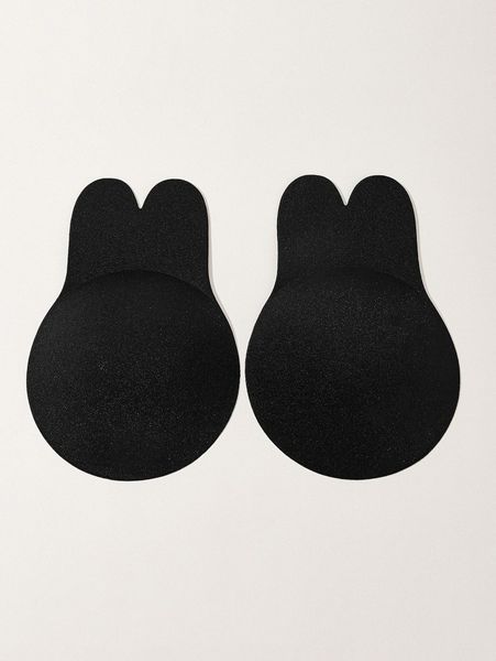 1pair plus rabbit ear design nipple cover t1c6#, Black;white 
1pair plus rabbit ear design nipple cover t1c6#, Black;white
