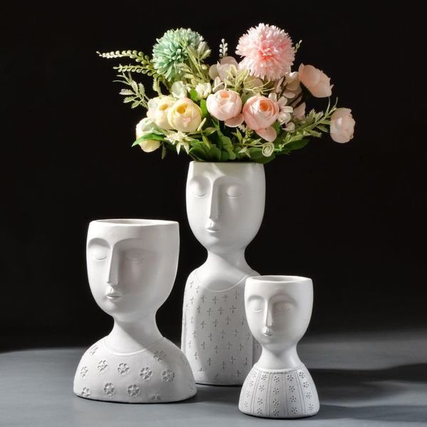 vases home decoration resin vase room sculpture statue figure flower pot white storage box handmade art arrangement
vases home decoration resin vase room sculpture statue figure flower pot white storage box handmade art arrangement