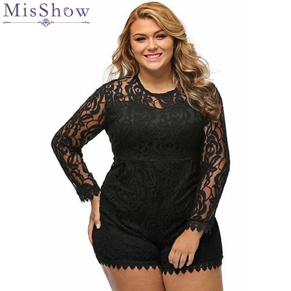 women's jumpsuits & rompers misshow summer plus size floral lace playsuit women club solid long sleeve boho jumpsuit beach party overal, Black;white
women's jumpsuits & rompers misshow summer plus size floral lace playsuit women club solid long sleeve boho jumpsuit beach party overal, Black;white