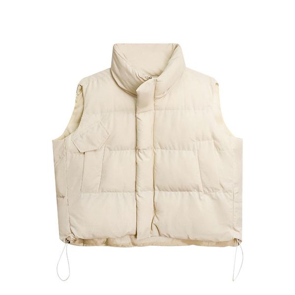 women's vests down vest women 2021 winter simple style pure color loose all-match cotton high collar short jacket, Black;white
women's vests down vest women 2021 winter simple style pure color loose all-match cotton high collar short jacket, Black;white
