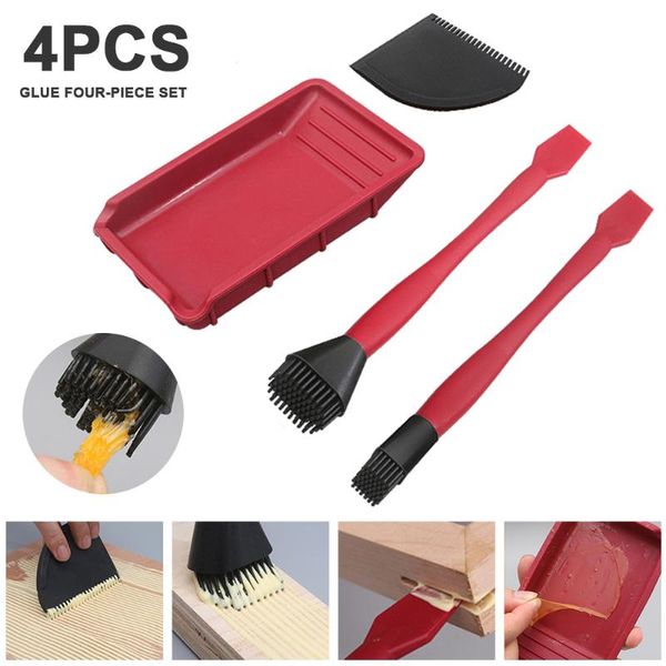professional hand tool sets 4pc/set washsilicone brush kit woodworking gluing brushing tools soft glue flat scraper tray wood
professional hand tool sets 4pc/set washsilicone brush kit woodworking gluing brushing tools soft glue flat scraper tray wood