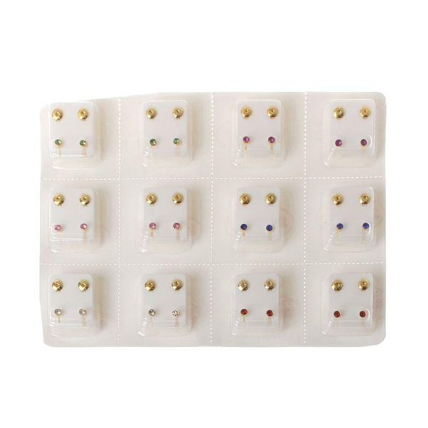stud 12 pairs gold ear piercing earrings set hypoallergenic mini 3mm cz studs jewelry, Golden;silver
stud 12 pairs gold ear piercing earrings set hypoallergenic mini 3mm cz studs jewelry, Golden;silver