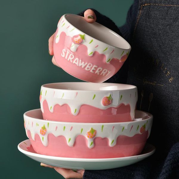 pink strawberry ceramic home breakfast bowl creative instant noodles large fruit salad girl heart dessert bowls
pink strawberry ceramic home breakfast bowl creative instant noodles large fruit salad girl heart dessert bowls