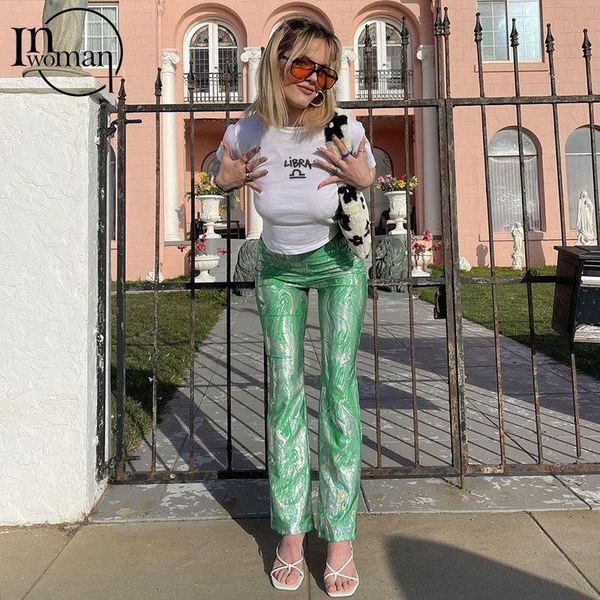 women's pants & capris inwoman women green print summer high waist bodycon leggings skinny female elastic party club flared ladies boot, Black;white
women's pants & capris inwoman women green print summer high waist bodycon leggings skinny female elastic party club flared ladies boot, Black;white