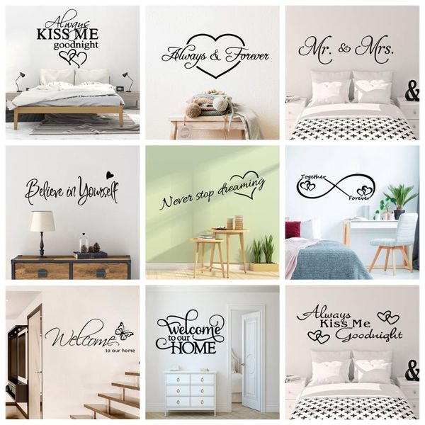 wall stickers romantic love always forever sticker for bedroom decor living room decoration mural removable decals
wall stickers romantic love always forever sticker for bedroom decor living room decoration mural removable decals