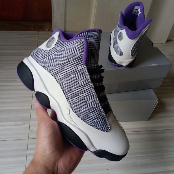 with box 13 gs houndstooth mens basketball shoes 13s white black-lilac-metallic silver men womens outdoor sports sneakers dn3938-015 size us
with box 13 gs houndstooth mens basketball shoes 13s white black-lilac-metallic silver men womens outdoor sports sneakers dn3938-015 size us