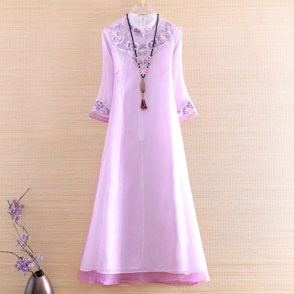 hi-end spring summer women organza cheongsam dress embroidery slim elegant lady chinese style a-line party qiapo s-xl ethnic clothing, Red
hi-end spring summer women organza cheongsam dress embroidery slim elegant lady chinese style a-line party qiapo s-xl ethnic clothing, Red