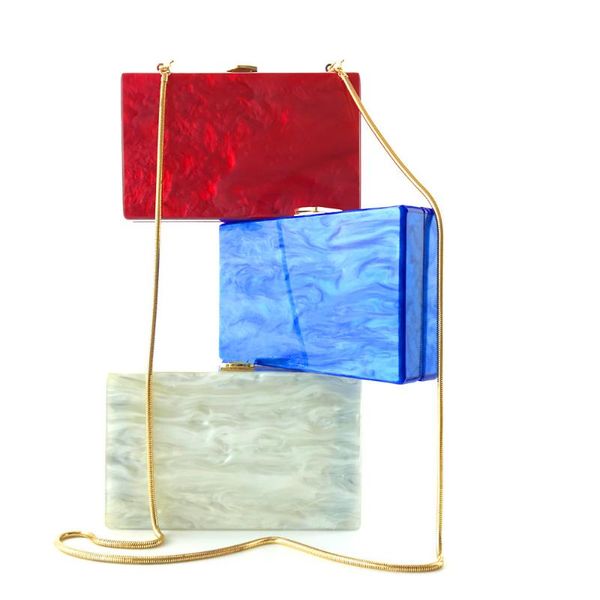 fashion acrylic box bag rectangle concise clutch trendy shoulder female blue red clutches ladies bags party pouch evening
fashion acrylic box bag rectangle concise clutch trendy shoulder female blue red clutches ladies bags party pouch evening