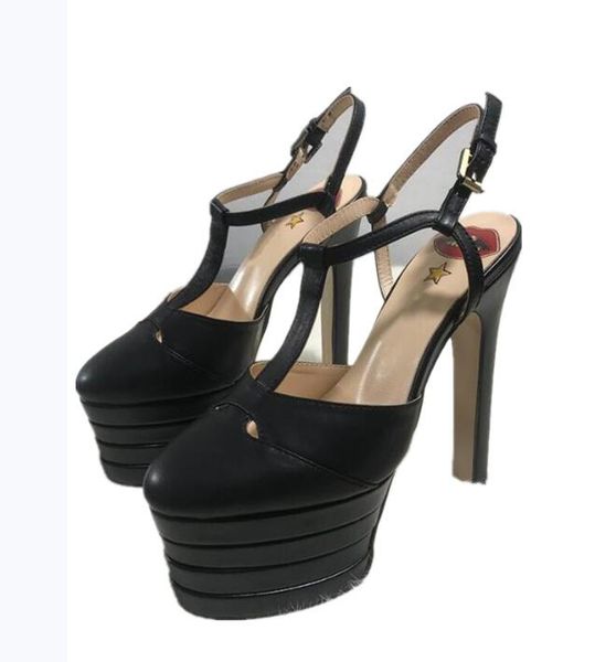 fashion trendy big brand sandals stiletto high-heeled super high platform round heel with buckle belt five-pointed star lipstick lip decorat, Black
fashion trendy big brand sandals stiletto high-heeled super high platform round heel with buckle belt five-pointed star lipstick lip decorat, Black