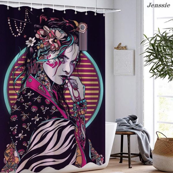 shower curtains japanese style samurai sword geisha curtain waterproof and mildewproof bath decoration with hooks
shower curtains japanese style samurai sword geisha curtain waterproof and mildewproof bath decoration with hooks
