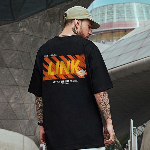 english letter printing men's hip-hop t-shirt high-quality comfortable and breathable fashion street daily travel home party, White;black
english letter printing men's hip-hop t-shirt high-quality comfortable and breathable fashion street daily travel home party, White;black
