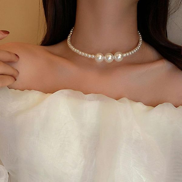 chains 1pc bohemian luxury pearl chokers personality imitation string beaded necklace elegant vintage beach jewelry, Silver
chains 1pc bohemian luxury pearl chokers personality imitation string beaded necklace elegant vintage beach jewelry, Silver