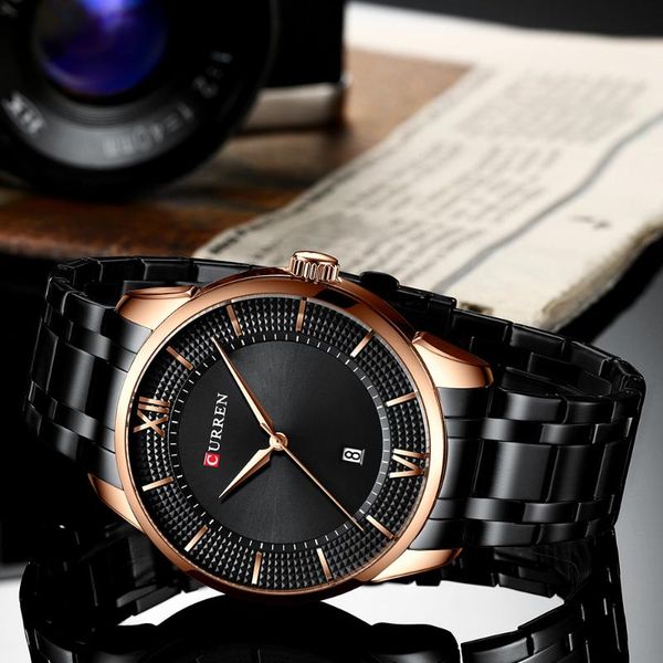 wristwatches curren men's watches fashion style quartz wrist watch auto date busines stainless steel male clock reloj hombr, Slivery;brown
wristwatches curren men's watches fashion style quartz wrist watch auto date busines stainless steel male clock reloj hombr, Slivery;brown