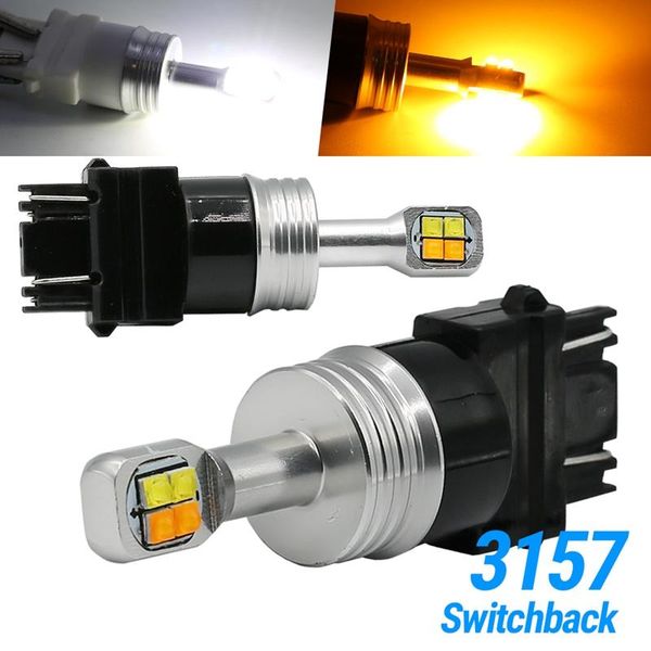 car headlights white/amber 3157 led drl switchback turn signal parking light bulbs dual color
car headlights white/amber 3157 led drl switchback turn signal parking light bulbs dual color