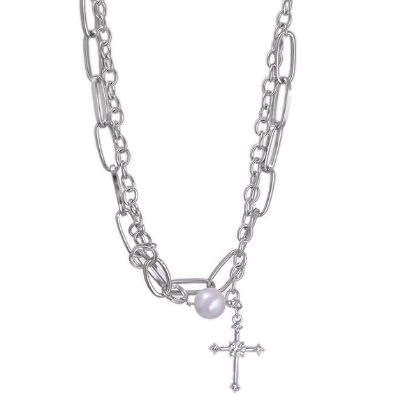 metal rhinestone cross pendant necklaces design dark black style pearl clavicle chain millennial punk silver multi-layer necklace jewelry gi
metal rhinestone cross pendant necklaces design dark black style pearl clavicle chain millennial punk silver multi-layer necklace jewelry gi