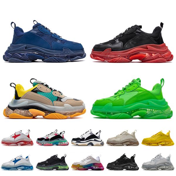 designer shoes women mens clear sole luxury dad casual shoe balenciagas triple s sneakers crystal bottoms 17fw paris tripler van platform tr, Black
designer shoes women mens clear sole luxury dad casual shoe balenciagas triple s sneakers crystal bottoms 17fw paris tripler van platform tr, Black
