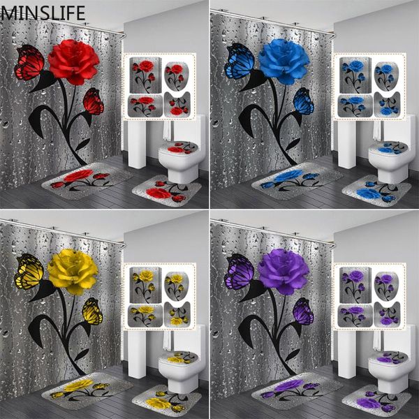 beating butterfly print shower curtain flower carpet cover toilet bath mat pad set bathroom 12 hooks home decor curtains
beating butterfly print shower curtain flower carpet cover toilet bath mat pad set bathroom 12 hooks home decor curtains