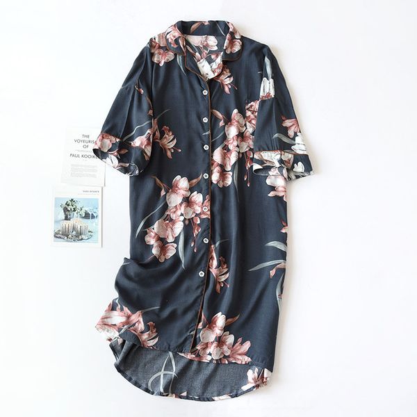 women's sleepwear vestidos summer print cotton nightgowns women casual loose shirt female lapel retro 1g4c, Black;red
women's sleepwear vestidos summer print cotton nightgowns women casual loose shirt female lapel retro 1g4c, Black;red