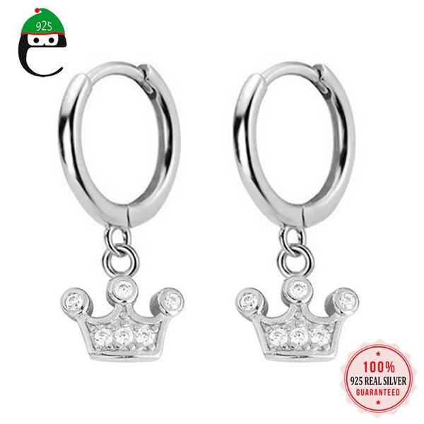 authentic 925 sterling silver hoop earrings for fashion women crown cz charm earring wedding jewelry gift da678 & huggie, Golden;silver
authentic 925 sterling silver hoop earrings for fashion women crown cz charm earring wedding jewelry gift da678 & huggie, Golden;silver