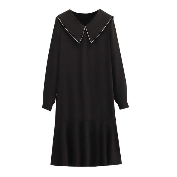 casual dresses plus size women black autumn ladies elegnat loose long sleeve female dress korean cute navy collar shirt, Black;gray
casual dresses plus size women black autumn ladies elegnat loose long sleeve female dress korean cute navy collar shirt, Black;gray