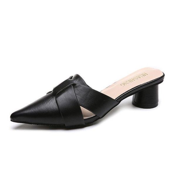 slippers women's summer casual black sole style ladies shoes fashion closed toe chunky thick heel pu leather mules
slippers women's summer casual black sole style ladies shoes fashion closed toe chunky thick heel pu leather mules