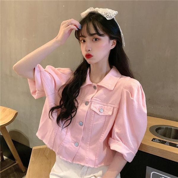 women's jackets denim jacket women spring korean style 2021 woman pink clothes short fashion kurtka damska tn2698, Black;brown
women's jackets denim jacket women spring korean style 2021 woman pink clothes short fashion kurtka damska tn2698, Black;brown