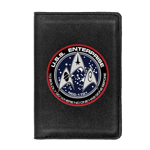 card holders personality cool starfleet passport cover classic leather men women id travel holder wallet, Brown;gray
card holders personality cool starfleet passport cover classic leather men women id travel holder wallet, Brown;gray