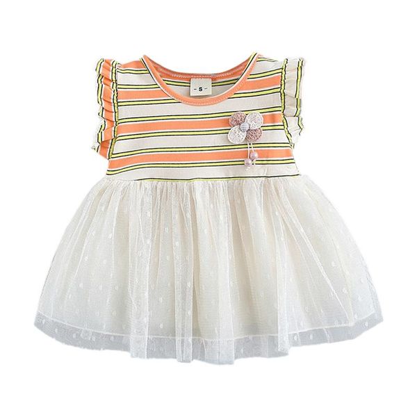 summer baby girls dress kids striped sleeveless mesh tutu children princess vestido girl's dresses, Red;yellow
summer baby girls dress kids striped sleeveless mesh tutu children princess vestido girl's dresses, Red;yellow