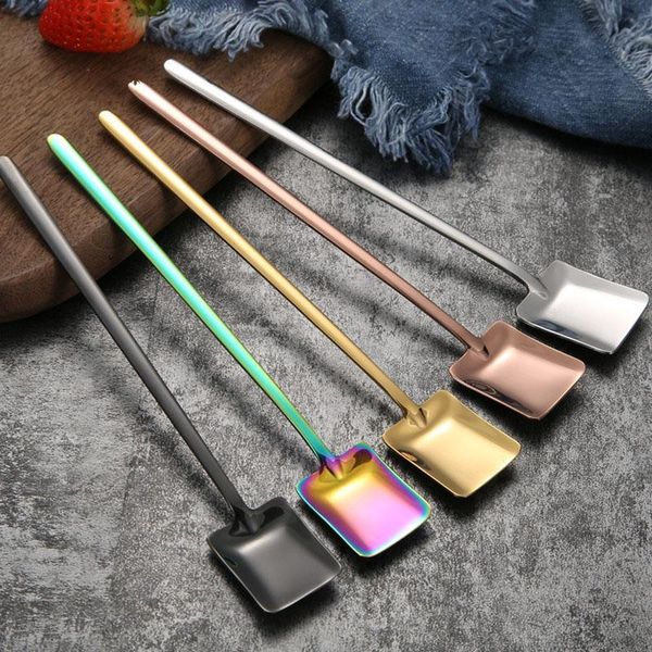 spoons 5pcs gold color mixing stainless steel spoon with long handle ice cream small square head set salad cake dessert
spoons 5pcs gold color mixing stainless steel spoon with long handle ice cream small square head set salad cake dessert