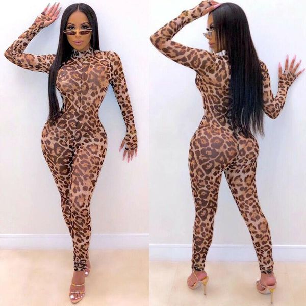 women's jumpsuits & rompers leopard print romper women transparent fishnet long sleeve ladies leotard bodysuit jumpsuit clothes s-, Black;white
women's jumpsuits & rompers leopard print romper women transparent fishnet long sleeve ladies leotard bodysuit jumpsuit clothes s-, Black;white