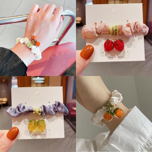 hair accessories multicolor friut pendant band kid cloth scrunchie elastic handmade ponytail holder headband women girls, Slivery;white
hair accessories multicolor friut pendant band kid cloth scrunchie elastic handmade ponytail holder headband women girls, Slivery;white