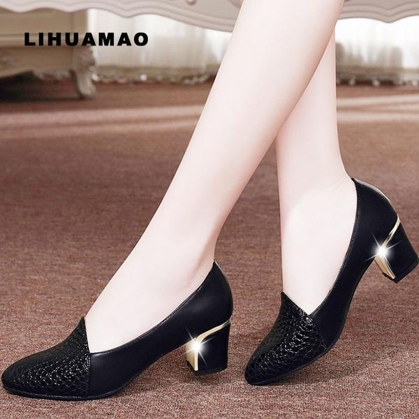 dress shoes lihuamao pumps women block heels ladies square heel pointed toe wedding party dancing snake metal decoration, Black
dress shoes lihuamao pumps women block heels ladies square heel pointed toe wedding party dancing snake metal decoration, Black