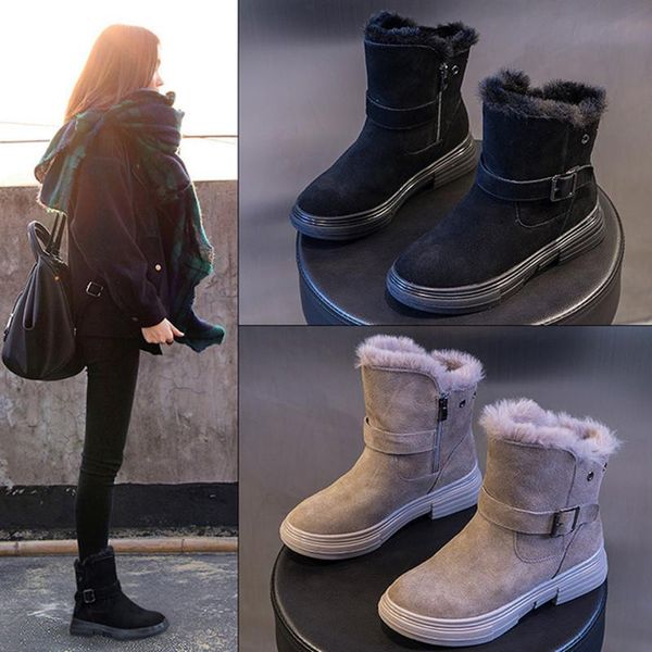 boots cosmagic women winter snow warm fur inside platform thermal thick plush short botas mujer sneaker, Black
boots cosmagic women winter snow warm fur inside platform thermal thick plush short botas mujer sneaker, Black
