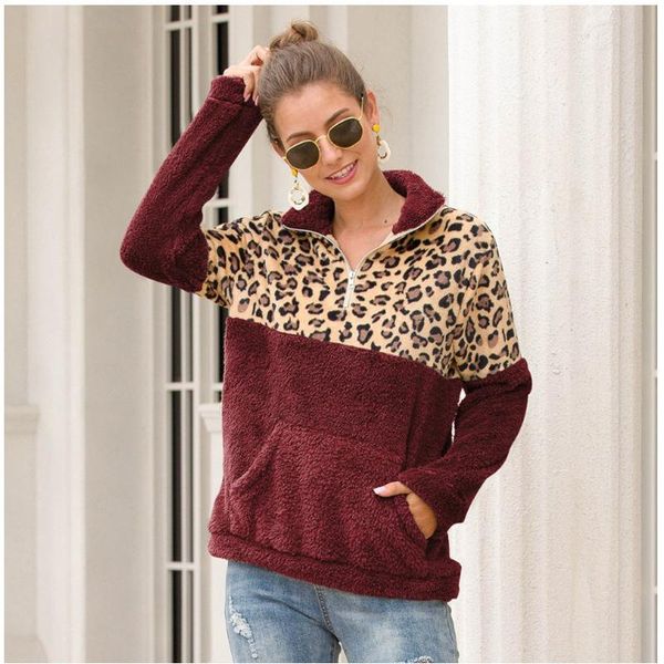 women's hoodies & sweatshirts women fashion polar fleece leopard patchwork jumpers plus size xxl xl s black red brown white
women's hoodies & sweatshirts women fashion polar fleece leopard patchwork jumpers plus size xxl xl s black red brown white