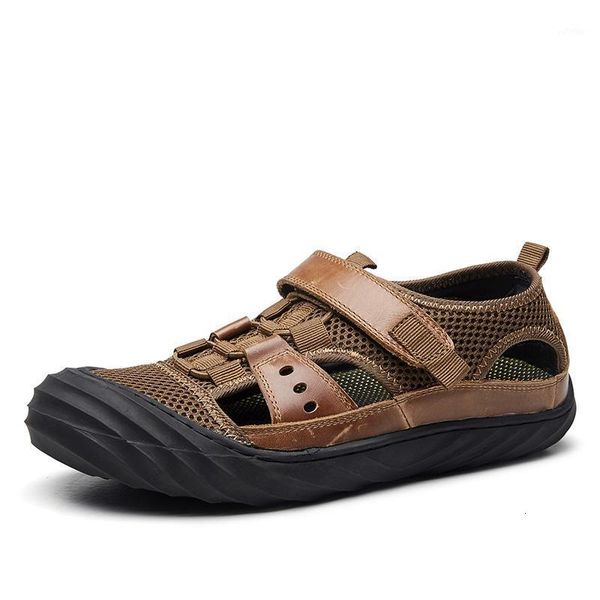 sandals men's genuine leather business casual shoes breathable design outdoor beach roman sneakers1 n696, Black
sandals men's genuine leather business casual shoes breathable design outdoor beach roman sneakers1 n696, Black