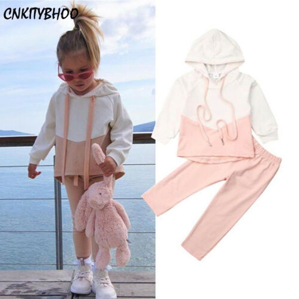 fashion baby girls hooded outfits pink patchwork sweatshirt long pants casual tracksuits for children clothing set sets, White
fashion baby girls hooded outfits pink patchwork sweatshirt long pants casual tracksuits for children clothing set sets, White