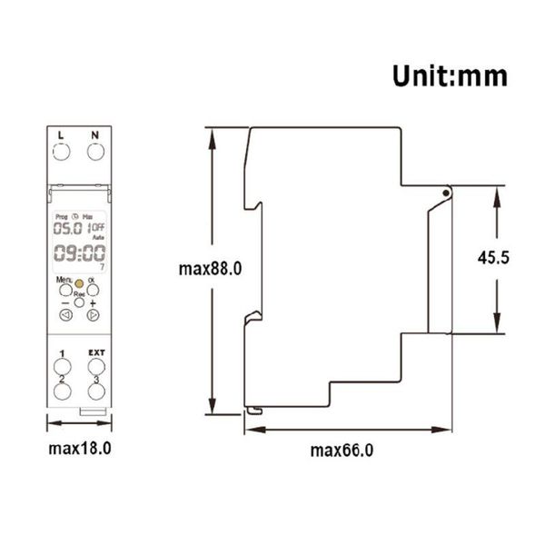 timers tm610 220v/110v timer switch single module din rail 7 days 24 hrs programmable b85c
timers tm610 220v/110v timer switch single module din rail 7 days 24 hrs programmable b85c