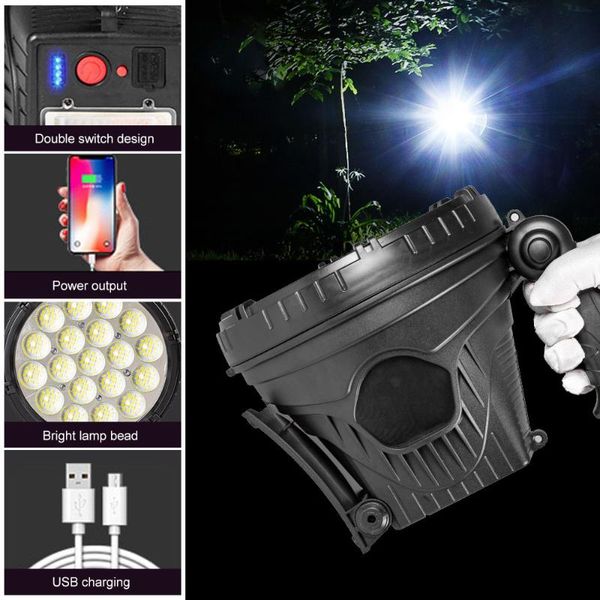 flashlights torches outdoor multi-function led searchlight 3 modes usb rechargeable portable safety warning lights with electric
flashlights torches outdoor multi-function led searchlight 3 modes usb rechargeable portable safety warning lights with electric