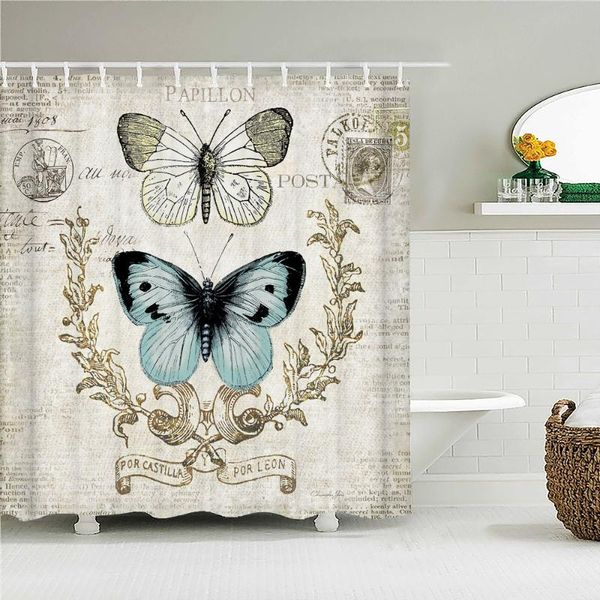 shower curtains retro flowers butterfly printed fabric waterproof bathroom curtain decor with 12 hooks
shower curtains retro flowers butterfly printed fabric waterproof bathroom curtain decor with 12 hooks