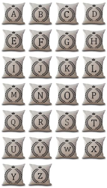 alphabet letter a-z cushion covers family initial crown pillow case school home gifts toss large cotton linen cushion/decorative
alphabet letter a-z cushion covers family initial crown pillow case school home gifts toss large cotton linen cushion/decorative