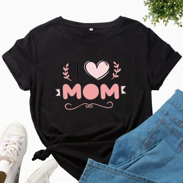 women's t-shirt i love mom letter print women t shirt short sleeve o neck loose tshirt ladies tee clothes camisetas mujer, White
women's t-shirt i love mom letter print women t shirt short sleeve o neck loose tshirt ladies tee clothes camisetas mujer, White