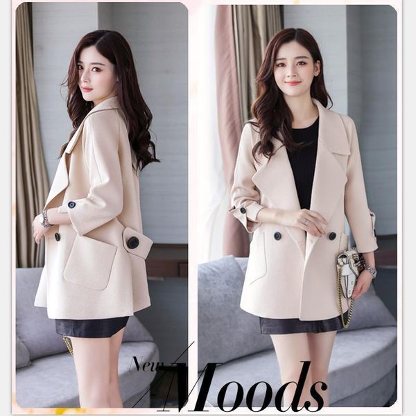 women's trench coats 2021 autumn leisure suit jacket female summer long paragraph ms. small spring and windbreaker, Tan;black
women's trench coats 2021 autumn leisure suit jacket female summer long paragraph ms. small spring and windbreaker, Tan;black